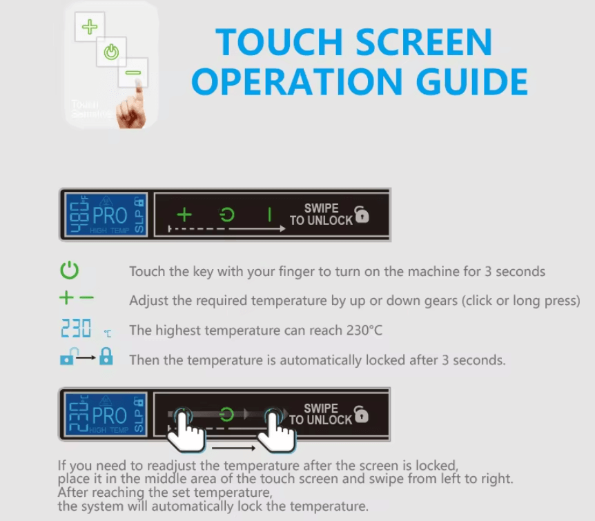 LISSEUR Professional-MC-5528, Assiettes En Céramique, Température 480