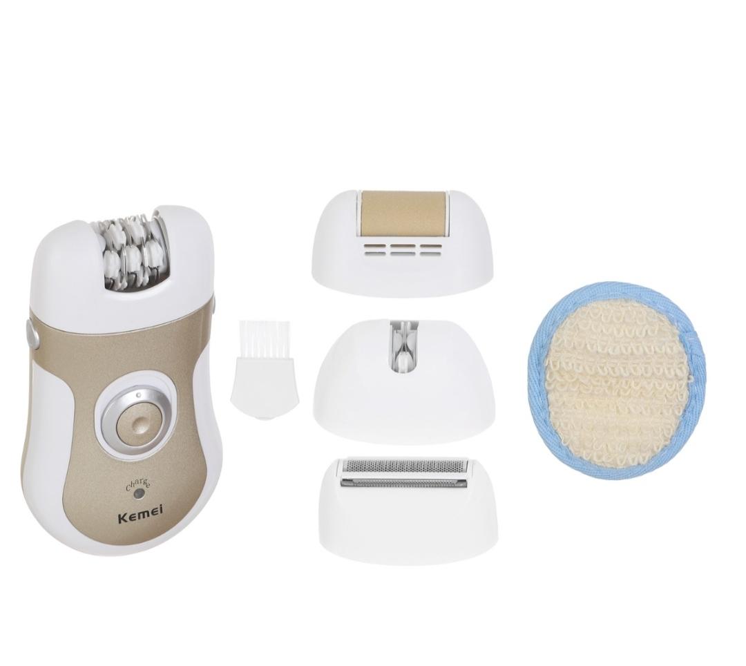 Machine d'épilation pour femmes Kemei, 4 en 1, KM-903 - Blanc doré - épilateur kemei Machine d'épilation pour femmes Kemei, 4 en 1, KM-903 - Blanc doré