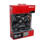 Manette joystick filaire manette de jeu USB pour Microsoft Xbox 360 PC Windows 11/10/8 double vibration noir blanc
