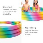 Piscine Gonflable à Balles intex - 147cm - 3 Anneaux - Hauteur 33cm - Capacité en eau 330 litres - Rainbow Colors