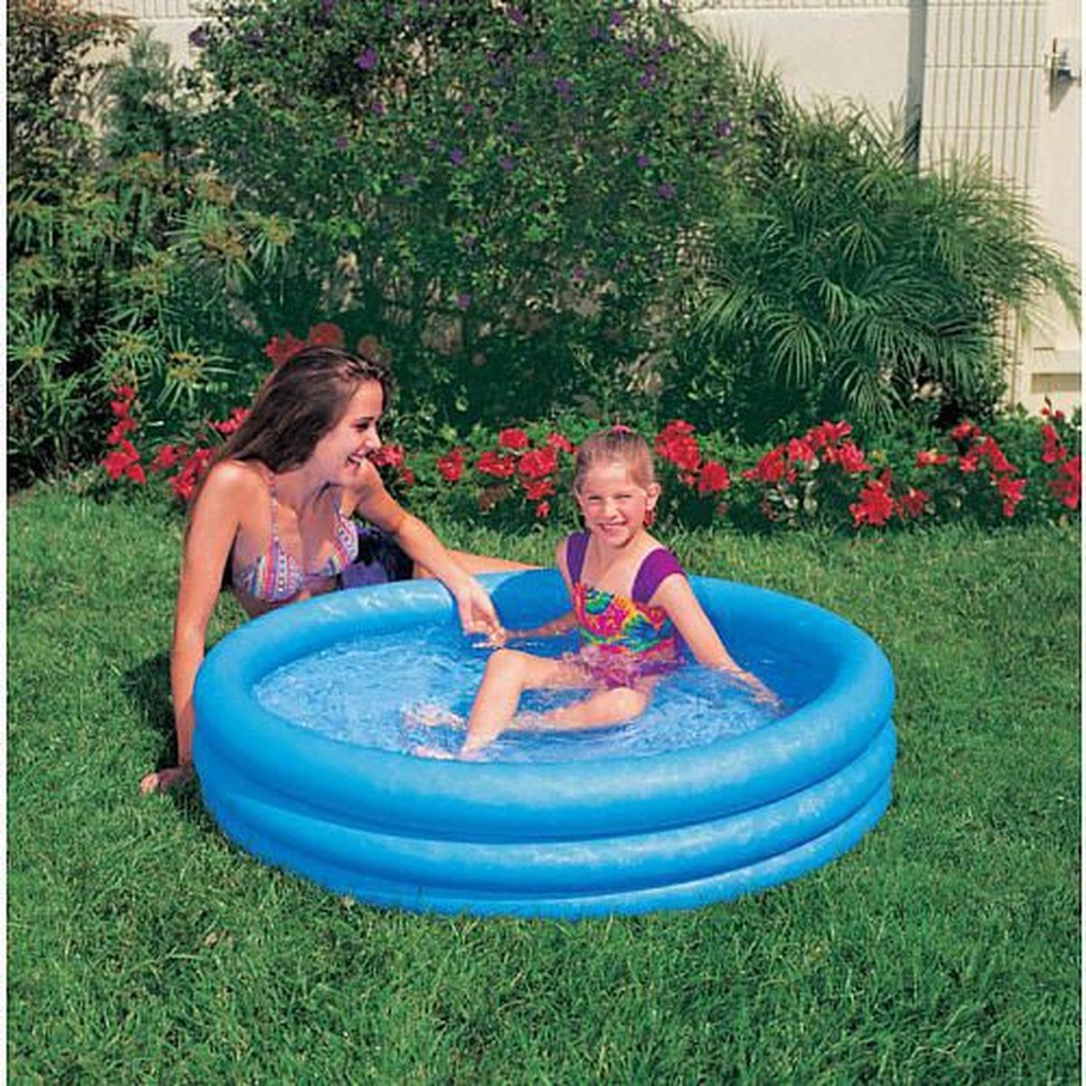 Piscine gonflable intex rende Crystal - 3 anneaux - 114 cm