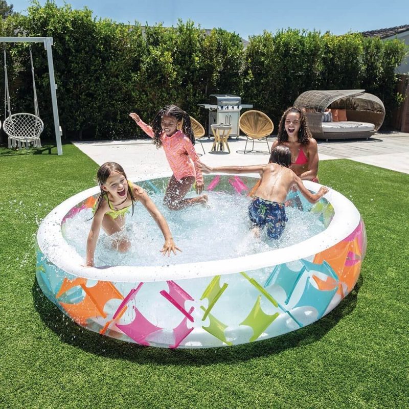 piscine Intex Croisillons Multicolore Ø x h : 229 x 56 cm 840 litres 56494NP