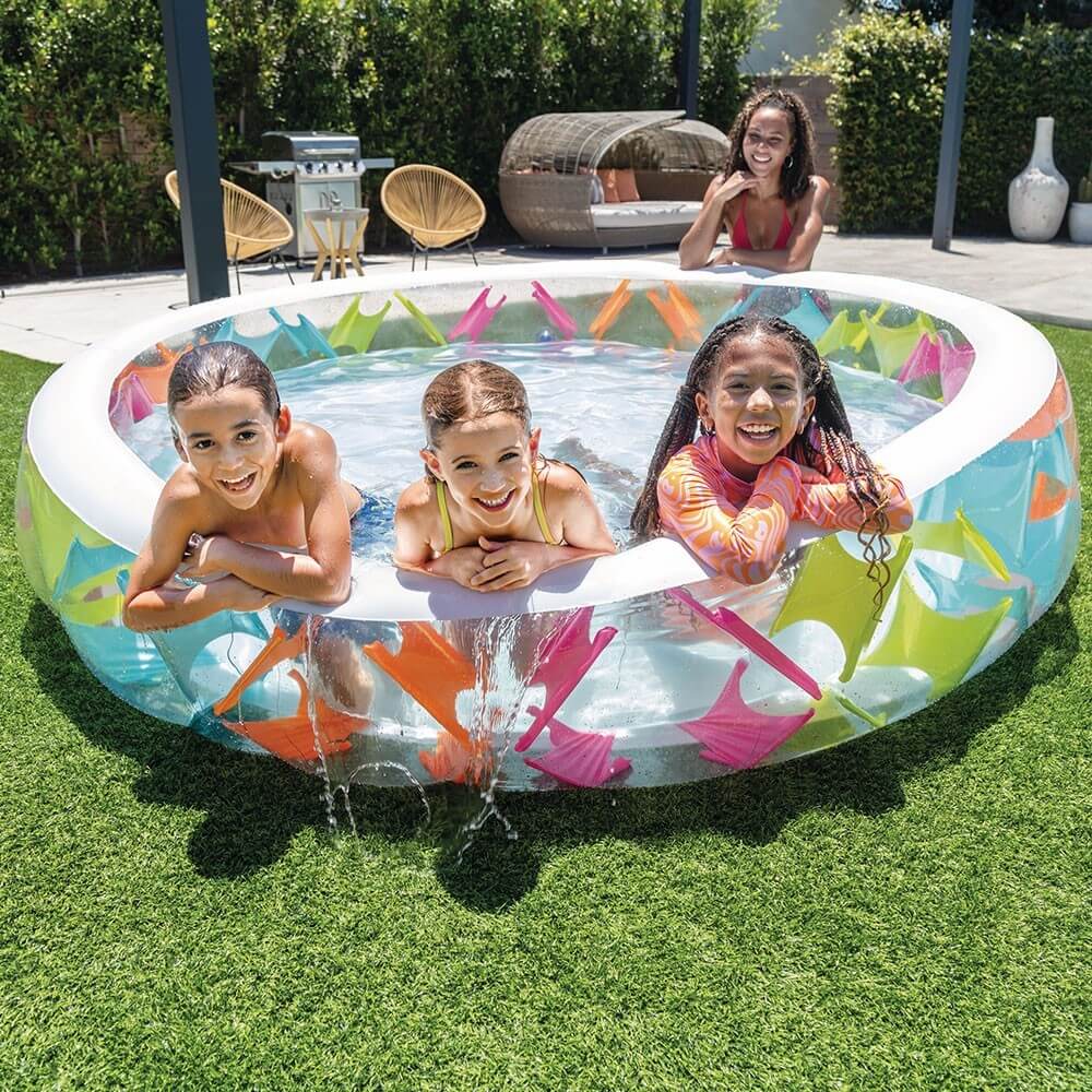 piscine Intex Croisillons Multicolore Ø x h : 229 x 56 cm 840 litres 56494NP piscine Intex Croisillons Multicolore Ø x h : 229 x 56 cm 840 litres 56494NP