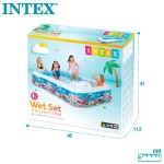 Piscine Intex Tropical Sea Life bleu