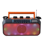 Radio Portable FM/AM/SW de haute qualité, 3 groupes de fréquences avec panneau solaire, adapté à la famille et au bureau FP-2392-S