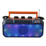 Radio Portable FM/AM/SW de haute qualité, 3 groupes de fréquences avec panneau solaire, adapté à la famille et au bureau FP-2392-S