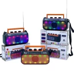 Radio Portable FM/AM/SW de haute qualité, 3 groupes de fréquences avec panneau solaire, adapté à la famille et au bureau FP-2392-S