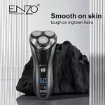 Rasoir ENZO EN-9309 rechargeable à trois têtes - afficheur LCD finition 0mm