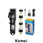 Tondeuse à barbe et à cheveux professionnelle Kemei KM-234 LCD