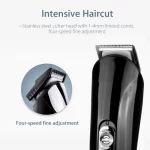Tondeuse à cheveux multifonction 10 en 1 Kemei KM-5061 noir