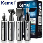 Tondeuse électrique Rechargeable kemei KM-6630 tout-en-un pour hommes, Kit de toilettage, pour barbe, sourcils, nez et oreilles