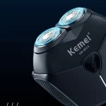 Kemei km-8513 – rasoir électrique pour hommes, Double tête flottante, entièrement lavable étanche intelligent, Rechargeable,