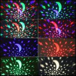 Veilleuse rotative à projection de ciel étoilé, lampe lune et étoile pour fête d'enfants - star master – Image 2
