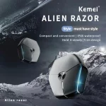 Kemei km-8513 – rasoir électrique pour hommes, Double tête flottante, entièrement lavable étanche intelligent, Rechargeable,