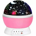Veilleuse rotative à projection de ciel étoilé, lampe lune et étoile pour fête d'enfants - star master – Image 8