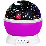 Veilleuse rotative à projection de ciel étoilé, lampe lune et étoile pour fête d'enfants - star master – Image 12