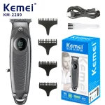 Kemei km-2289 Tondeuse À Cheveux Sans Fil Électrique En Acier Inoxydable