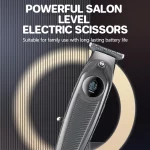 Kemei km-2289 Tondeuse À Cheveux Sans Fil Électrique En Acier Inoxydable