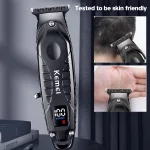 Kemei Km-2288 Tondeuse À Cheveux et barbe Professionnel avec afficheure lcd noir