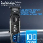 Kemei Km-2288 Tondeuse À Cheveux et barbe Professionnel avec afficheure lcd noir