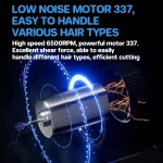 Kemei Km-2288 Tondeuse À Cheveux et barbe Professionnel avec afficheure lcd noir