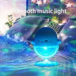 Boule Lumineuse Magique Bluetooth à LED Rotative à 360 °, Barre Lumineuse de Scène Multicolore, Flash pour Maison KTV, Mariage, Jour de Noël, Lumière Laser