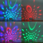 Boule Lumineuse Magique Bluetooth à LED Rotative à 360 °, Barre Lumineuse de Scène Multicolore, Flash pour Maison KTV, Mariage, Jour de Noël, Lumière Laser