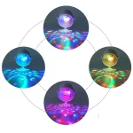 Boule Lumineuse Magique Bluetooth à LED Rotative à 360 °, Barre Lumineuse de Scène Multicolore, Flash pour Maison KTV, Mariage, Jour de Noël, Lumière Laser