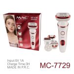 appreil multifonction mac styler MC-7729 Rasoir / Brosse Nettoyante Et Massage 5 En 1 – Blanc