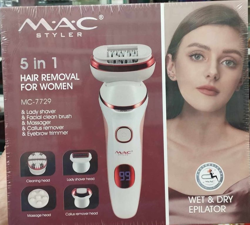 appreil multifonction mac styler MC-7729 Rasoir / Brosse Nettoyante Et Massage 5 En 1 – Blanc appreil multifonction mac styler MC-7729 Rasoir / Brosse Nettoyante Et Massage 5 En 1 – Blanc