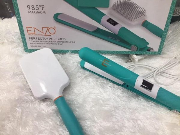 Brosse à cheveux portable Fer chaud 2 en 1 Hair Airbag Comb Hair Straightener