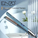 ENZO EN-3863A – lisseur de cheveux électrique en céramique, thérapie avancée à la noix de coco, vert
