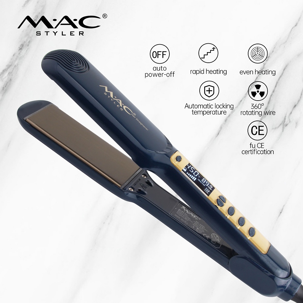 Fer à Lisser professionnel en céramique MAC mc-MC-2099 Écran LCD 450°F