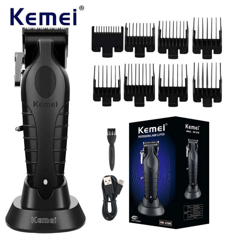 Kemei KM-2296 Tondeuse À Cheveux professionnel pour Hommes réglable noir