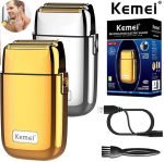 Kemei KM-TX1 – rasoir électrique pour hommes, entièrement en métal, Original,