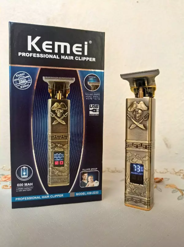 Kemei Tondeuse A Cheveux Rechargeable - Lcd - pirate KM 2232