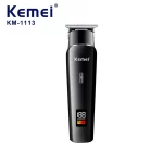 Kemei KM-1113 LED Tondeuse À Cheveux Rechargeable USB À Faible Bruit Professionnel Sans Fil noir