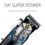 Kemei KM-2296 Tondeuse À Cheveux professionnel pour Hommes réglable noir