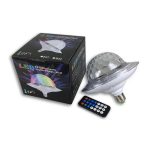 Lumière de scène UFO Bluetooth, télécommande DJ Laser Disco, lumière de fête E27 12W RGB Bar effet lumineux décor vacances cadeau de noël