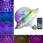 Lumière de scène UFO Bluetooth, télécommande DJ Laser Disco, lumière de fête E27 12W RGB Bar effet lumineux décor vacances cadeau de noël