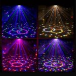 Lumière de scène UFO Bluetooth, télécommande DJ Laser Disco, lumière de fête E27 12W RGB Bar effet lumineux décor vacances cadeau de noël