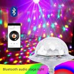 Lumière de scène UFO Bluetooth, télécommande DJ Laser Disco, lumière de fête E27 12W RGB Bar effet lumineux décor vacances cadeau de noël