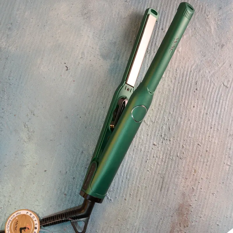 MAC Styler mc-5566 professionnel Led affichage titane fer plat 480F plaque étroite lisseur de cheveux vert