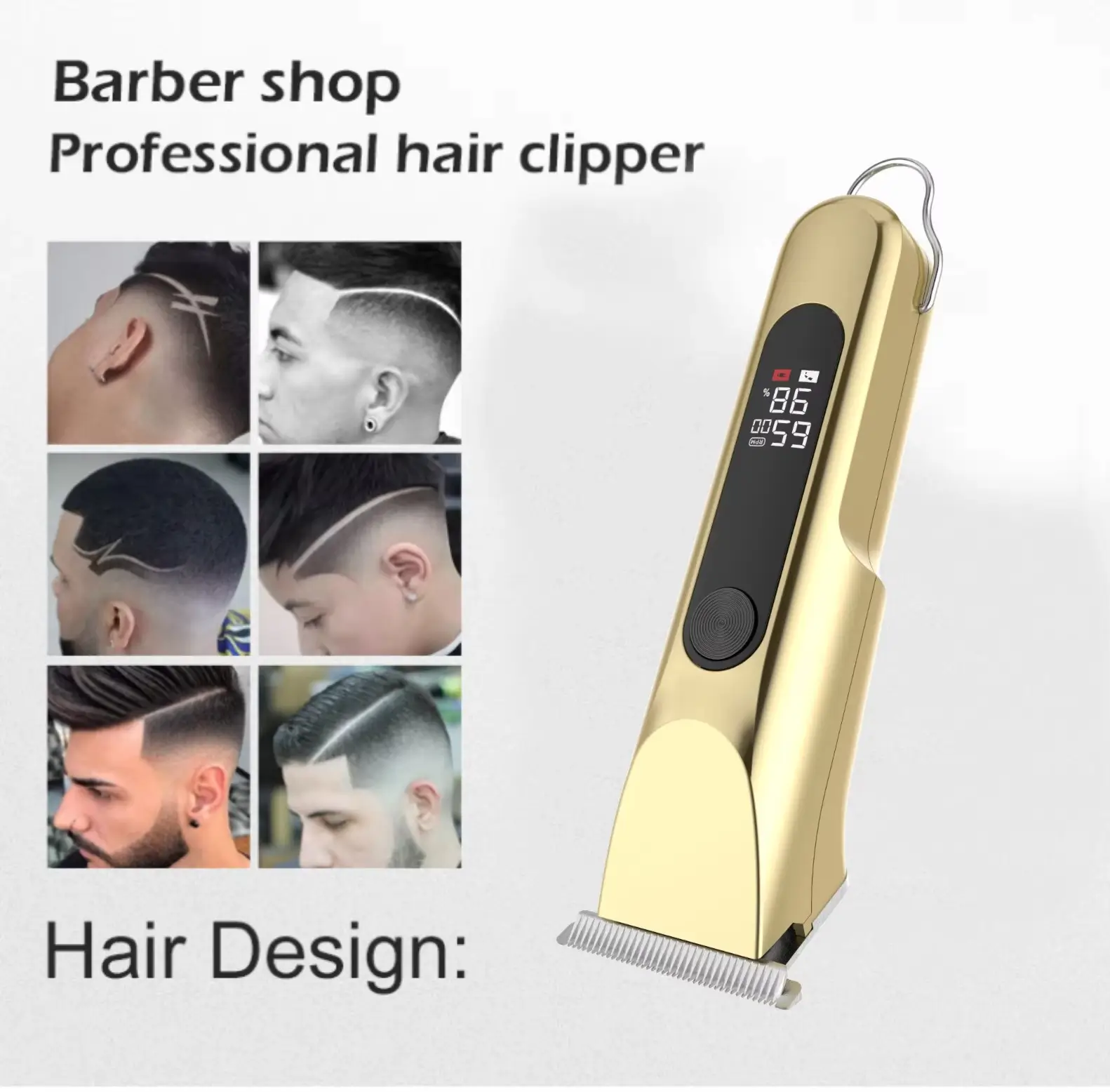 Mimi Tondeuse à Barbe Et Cheveux Sans Fil ENZO EN-5040 doré Mimi Tondeuse à Barbe Et Cheveux Sans Fil ENZO EN-5040 doré