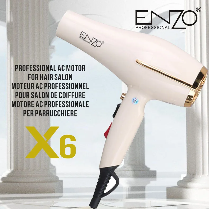 Sèche-cheveux professionnel Enzo EN-6102 7500W X6 AC