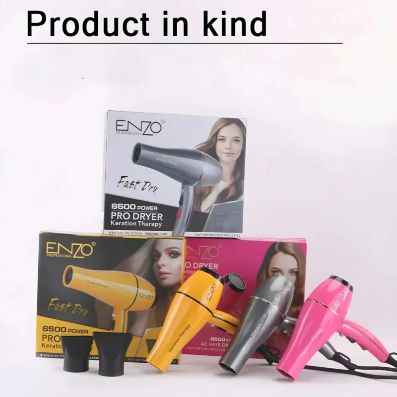 Séchoir Enzo EN-111GRAY 6500w Sèche-cheveux professionnel