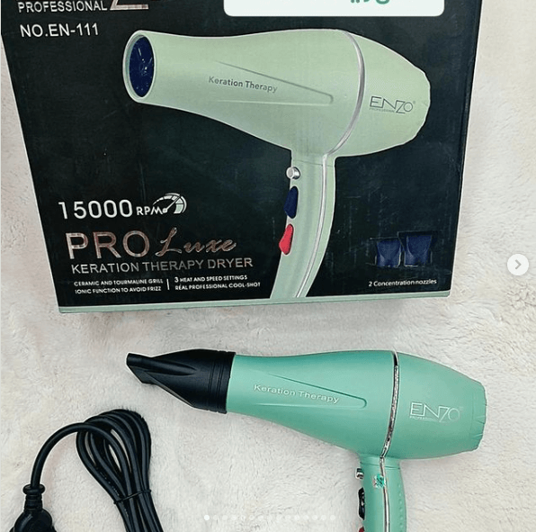 Séchoir Enzo EN-111GRAY 6500w Sèche-cheveux professionnel