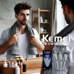 tondeuse 3 en 1 kemei KM-1258 rasoir, tondeuse et une tete pour le nez