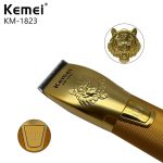 Tondeuse à cheveux électrique Km-1823 Full Metal gold doré avec afficheur