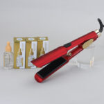 ENZO EN-2406 fer à lisser rouge ENZO avec technologie Nano Titanium 988° rouge afficheur lcd